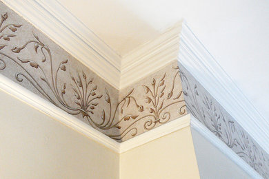 Photo of a classic living room in Channel Islands with beige walls.