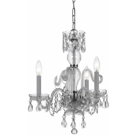 Crystorama 3-LT Mini Chandelier 5044-CH-CL-I - Polished Chrome