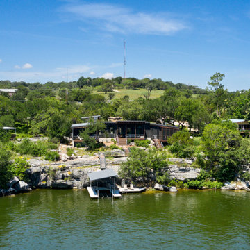 Midcentury Modern Lake House Kingsland