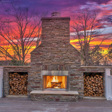 Make a statement and create an inviting space adding our stone to your fireplace