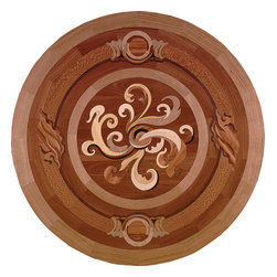 Oshkosh Designs - Compassion Wood Medallion - Floor Medallions And Inlays