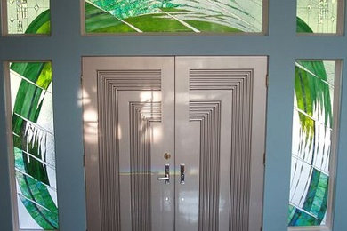 Example of a minimalist entryway design in New York