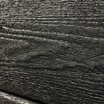 Japanese Charred Wood Garden Wall