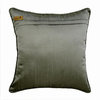 Orange Throw Pillow Cover, Jacquard Stripe 22"x22" Silk,Orange Sitting Room