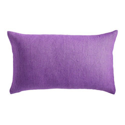 EUROPEAN FLAX LINEN PILLOW COVER &ndash; WISTERIA KIDNEY - Decorative Pillows