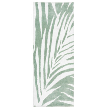 Pale Palm Simple Spaces Foliage Runner Rug 21" X 54"