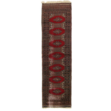 Oriental Rug Pakistan Buchara 3ply 7'9"x2'1" Hand Knotted Carpet