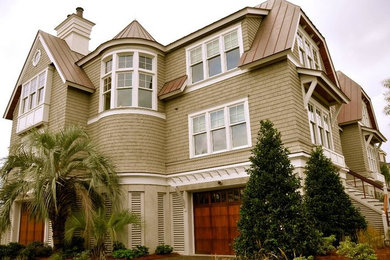 Inspiration for a coastal exterior home remodel in Charleston