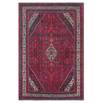 Bareens Designer Rugs - Vintage Antique Persian Tabriz Griffith Wool Rug - Create a new dimension of style in your space with this breath-taking antique hand knotted Persian rug. Made in Iran, this gorgeous hand-knotted rug features all vegetable dyes and 100% wool, adding luxurious texture and appearance. This gorgeous antique rug features an intricate design with a unique detailed border. Featuring an awe-inspiring color pallet and an intricate design handmade by skilled artisans is a great addition to any decor. Bring luxury and extravagance to your living space with this luxurious rug.