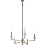 Kichler Lighting - Kichler Lighting 52001PN Calyssa - Five Light Meidum Chandelier - Crystal is a bit of a chameleon material: it can aCalyssa Five Light M Polished Nickel Clea *UL Approved: YES Energy Star Qualified: YES ADA Certified: n/a  *Number of Lights: Lamp: 5-*Wattage:60w B bulb(s) *Bulb Included:No *Bulb Type:B *Finish Type:Polished Nickel
