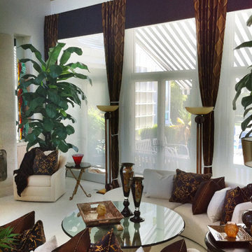 Flat Straight Valance with Waterfall Panels