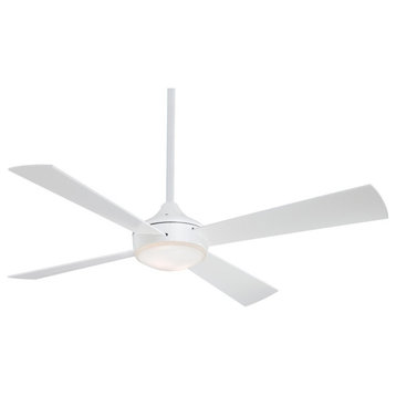 Minka-Aire Aluma 52" LED Ceiling Fan Flat White