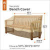 Veranda Patio 48" Bench Cover