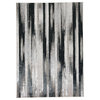Weave & Wander Orin Rug, Black/Silver, 1'8"x2'10"