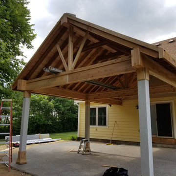 17x26' Covered Porch and exposed aggregate patio
