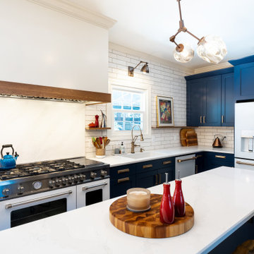 French Blue Franklin Kitchen Before and After