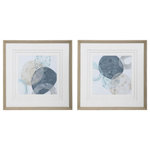 Uttermost - Uttermost 41622 Circlet - 31 inch Modern Print (Set of 2) - Transitional In Style, These Framed Prints Add JusCirclet 31 inch Mode Taupe/Gray-Blue/Aqua *UL Approved: YES Energy Star Qualified: n/a ADA Certified: n/a  *Number of Lights:   *Bulb Included:No *Bulb Type:No *Finish Type:Taupe/Gray-Blue/Aqua/Gray/White