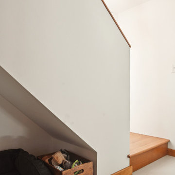 Sellwood-Moreland Basement Remodel - Under Staircase Storage View