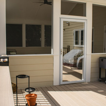 Deck Resurface and Screened-In Porch Build with Timbertech LED Lantern Post Cap
