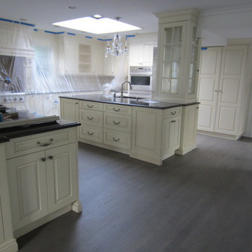 PORT WASHINGTON REFINISH: CUSTOM GREY STAIN & 3 COATS BONA NATURALE EXTRA MATTE