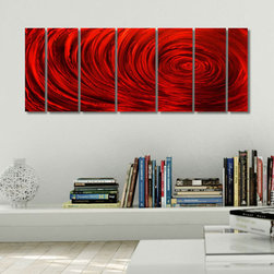 Red Wall Art - Follow Your Passion by Jon Allen - Wall Decor
