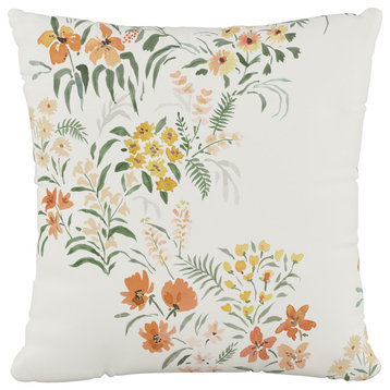 18" Decorative Pillow, Lucinda Floral Harvest