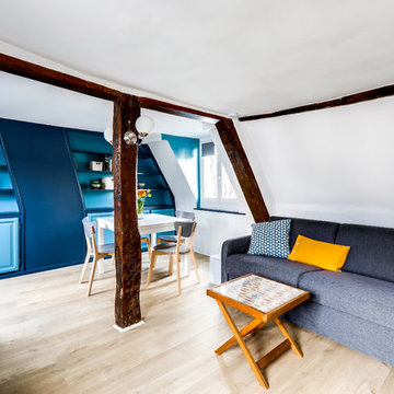 Studio sous les toits dans le Marais