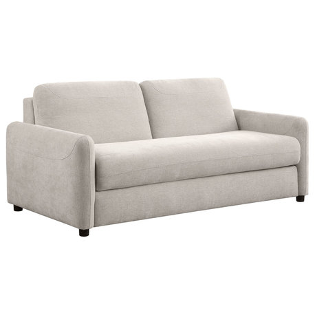 Rylie Upholstered Sofa Sleeper With Queen Mattress Beige