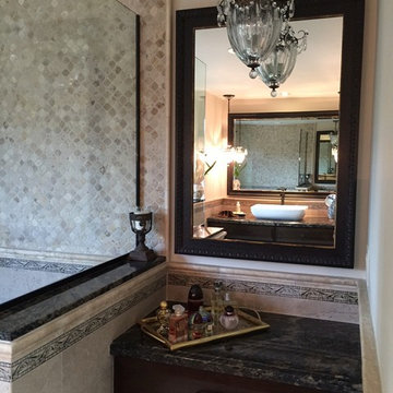 Spanish Mediterranean master bathroom
