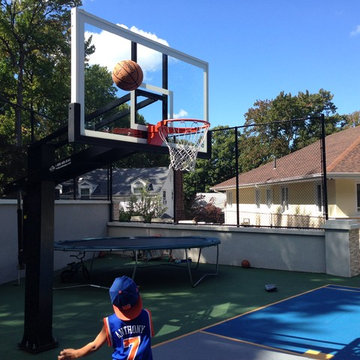 Avi A's Pro Dunk Diamond Basketball System on a 60x60 in Jamaica, NY