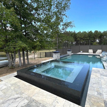 Composite Trex and Iron Fence