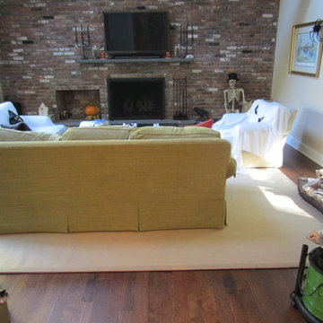 Nissequogue Gut Reno! New RQ Red Oak, GoldenBrown stain, Satin Traffic HD poly