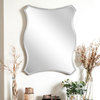 32" Silver Novelty Glass Framed Accent Mirror