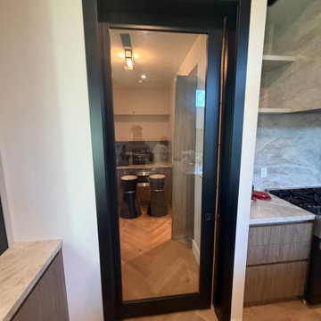 Pocket doors 2166 matte clear glass
