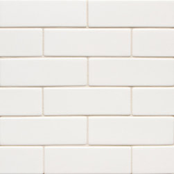 6th Avenue Field 2" x 6" in White Gloss - Tile
