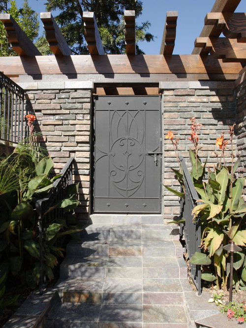 Metal Garden Door Houzz