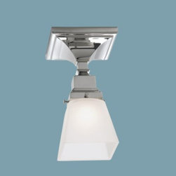 Norwell Lighting Birmingham Flush Mount With Square Or Pyramid Glass 8121F - Flush-mount Ceiling Lighting