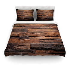 Rustic King Size Duvet Covers Houzz Kess Inhouse Susan Sanders Espresso Dreams Rustic Wood Duvet Cover Cotton