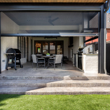 Screened in back patio