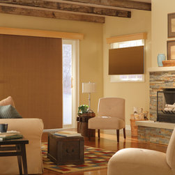 Bali Verticell - Midnight 3/8" Double Cell Vertical Cellular Shades - Cellular Shades