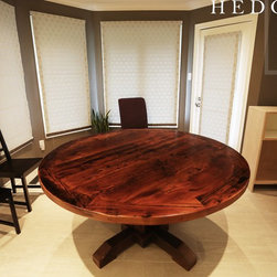 Round Reclaimed Wood Tables - Products