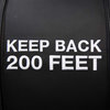 Keep Back 200 Feet Chesapeake Black Leather Sofa