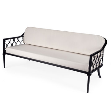 Southport Iron Upholstered Outdoor Sofa