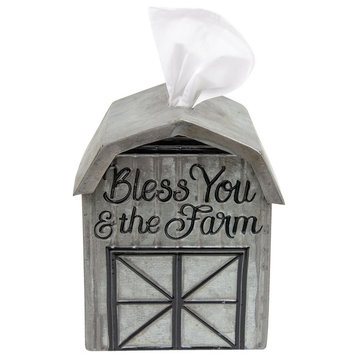 Bless You and The Farm Tissue Box