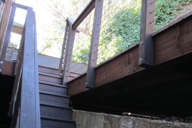 Inspiration for a modern deck remodel in San Francisco