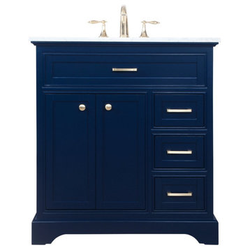 Elegant VF15032BL 32"Single Bathroom Vanity, Blue