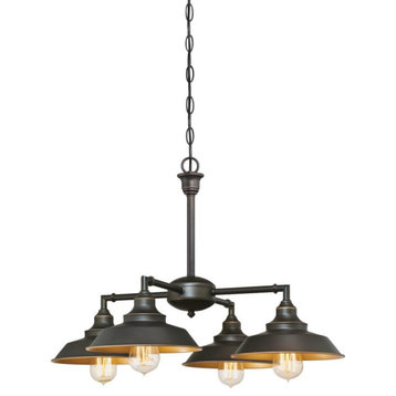 Westinghouse 6345000 Iron Hill 4 Light 25-3/16"W Shaded - Oil Rubbed Bronze