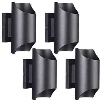 24W Up and Down Outdoor Wall Lamp, 4pack