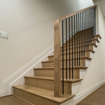 Project #144 | Slightly Curved Transitional Staircase