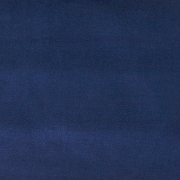Dark Blue Plush Elegant Cotton Velvet Upholstery Fabric By The Yard